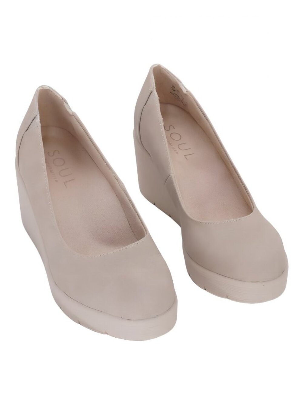 Soul Naturalizer Wedge Pumps Warm Taupe Women's 7.5 M